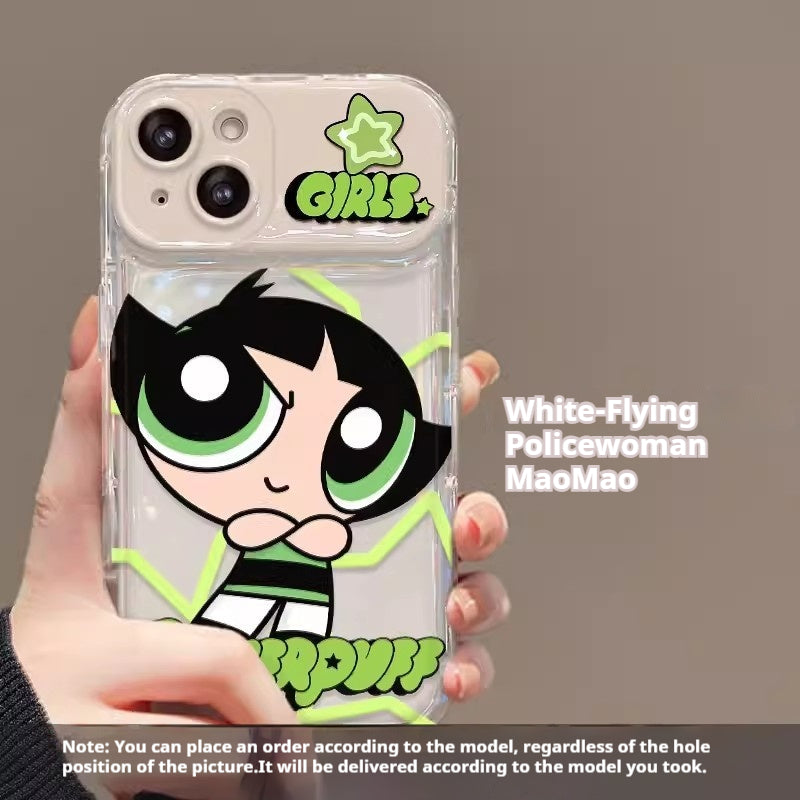 The Powerpuff Girls Flip Mirror Silicone Phone Case