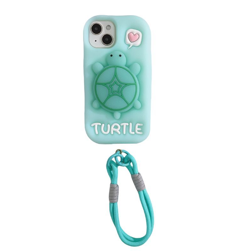 New Luminous Turtle Retractable Bracket iPhone Case