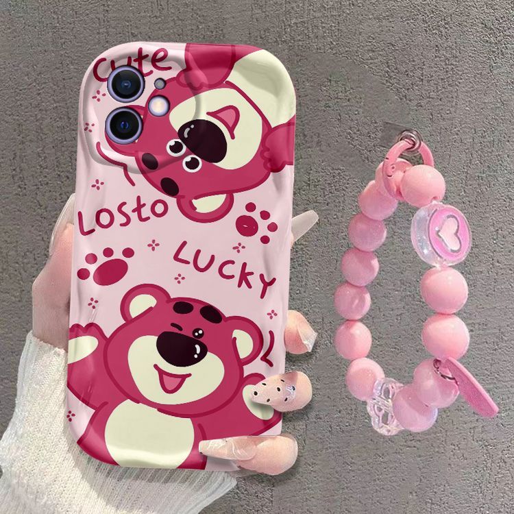 New Mini Strawberry Bear iPhone Silicone Soft Case