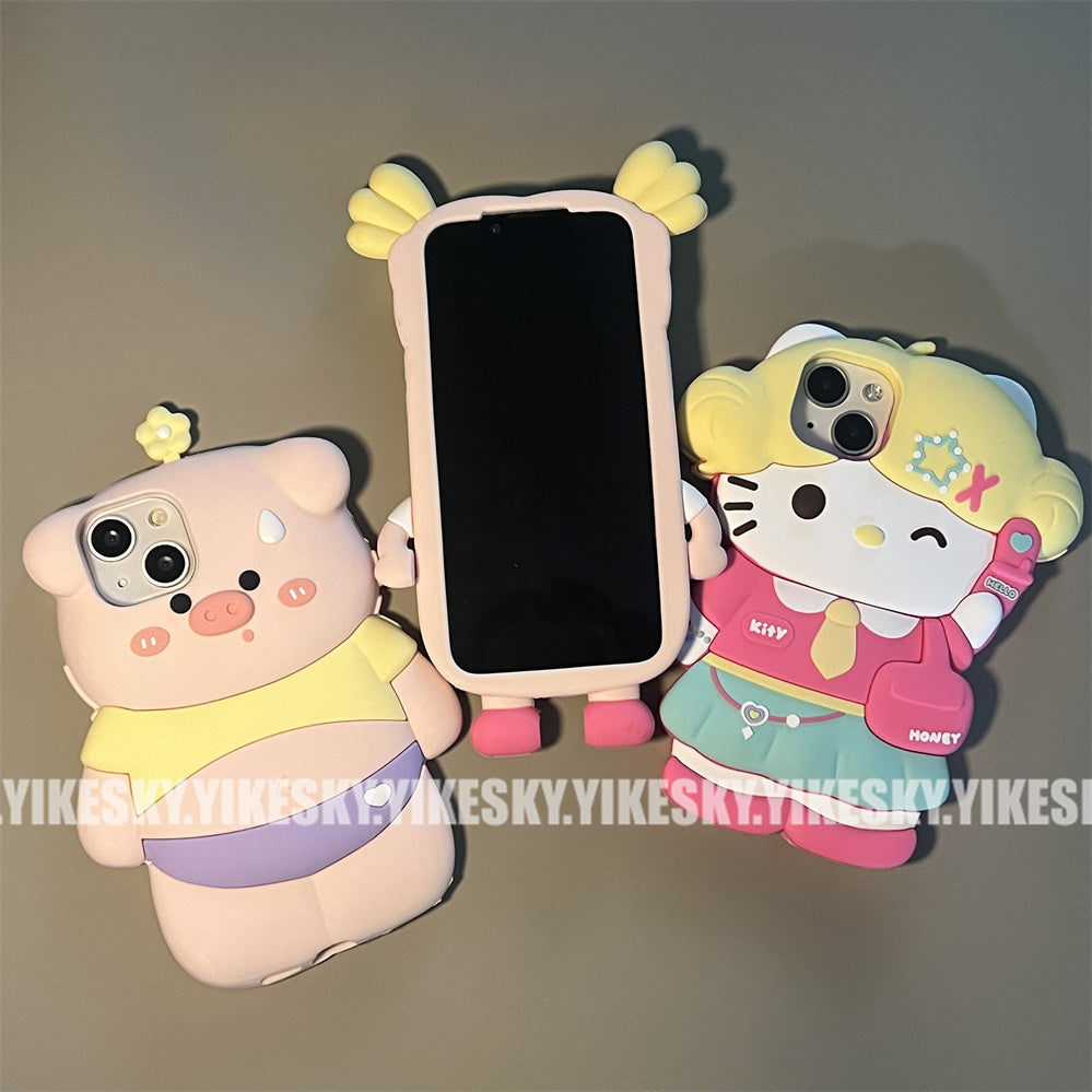 Three-Dimensional Dopamine Cute Silicone iPhone Case