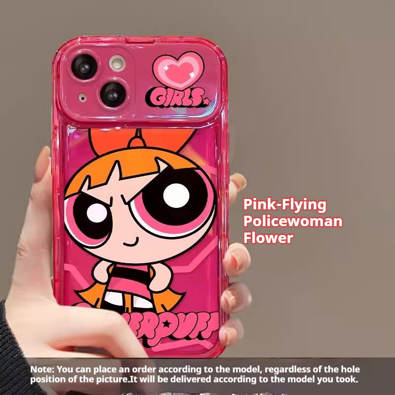 The Powerpuff Girls Flip Mirror Silicone Phone Case