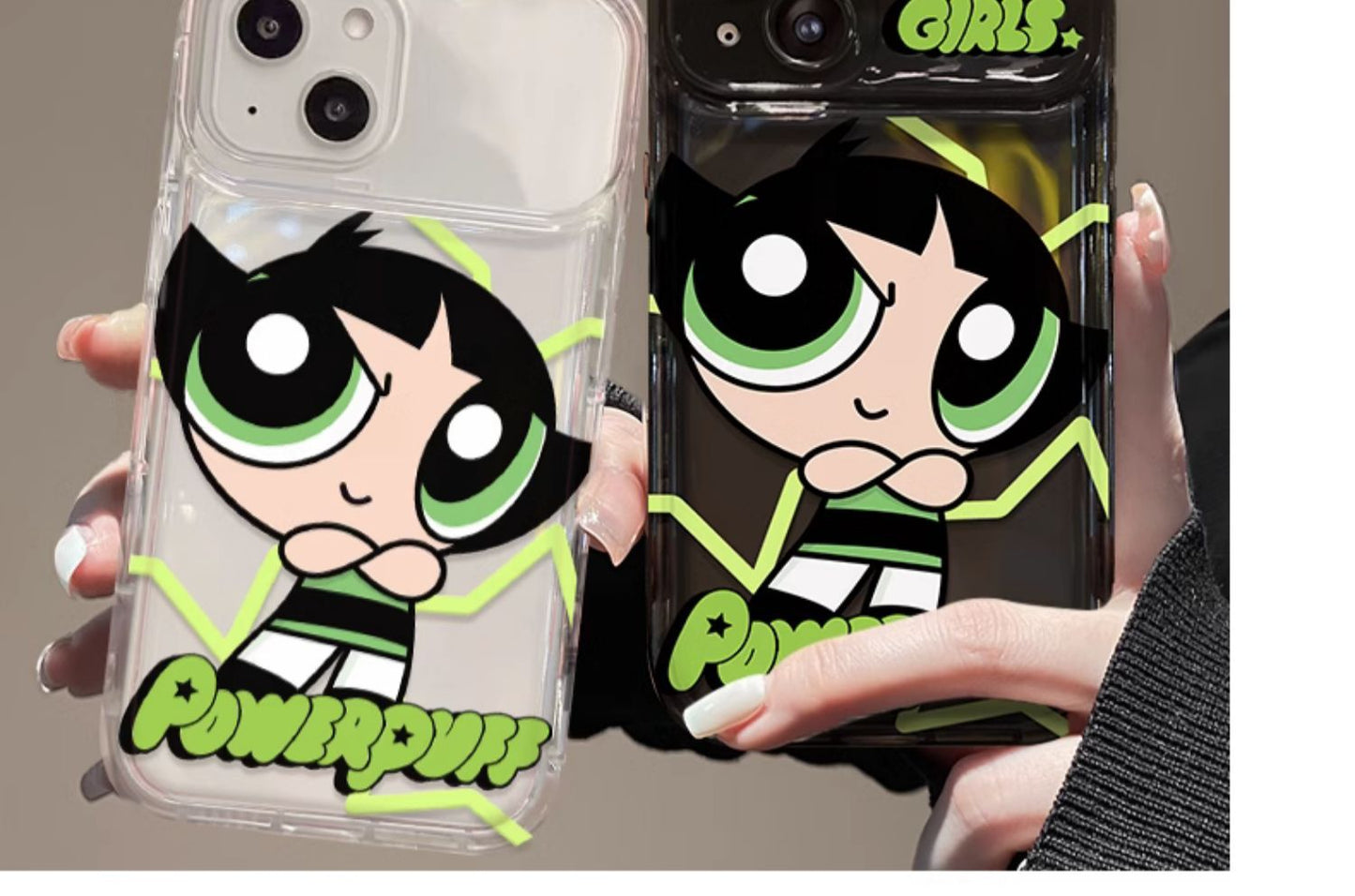 The Powerpuff Girls Flip Mirror Silicone Phone Case