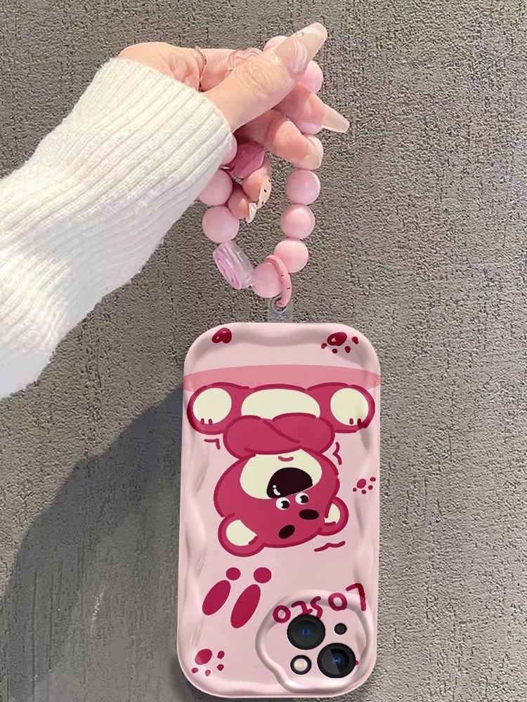 New Mini Strawberry Bear iPhone Silicone Soft Case