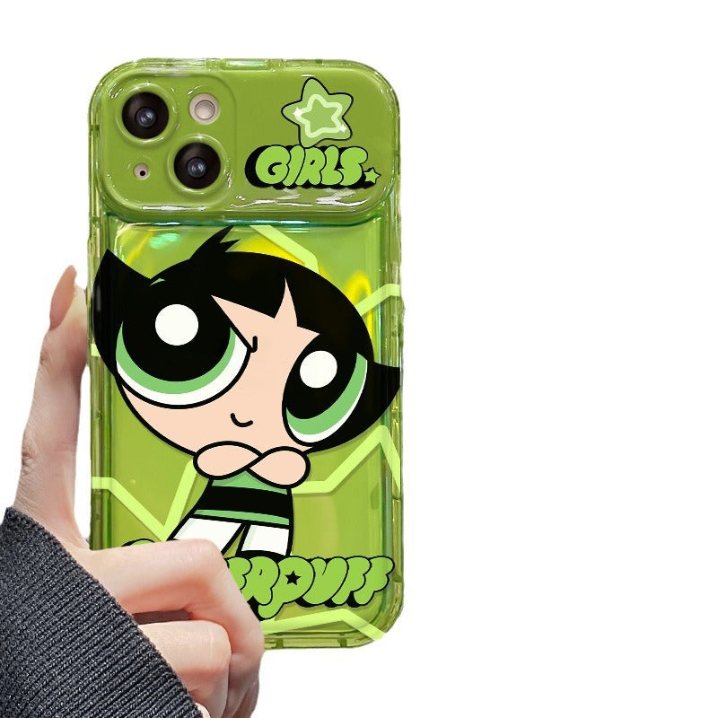 The Powerpuff Girls Flip Mirror Silicone Phone Case