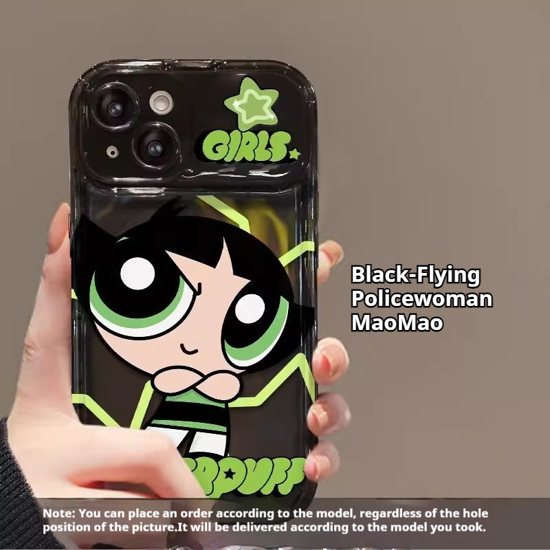 The Powerpuff Girls Flip Mirror Silicone Phone Case