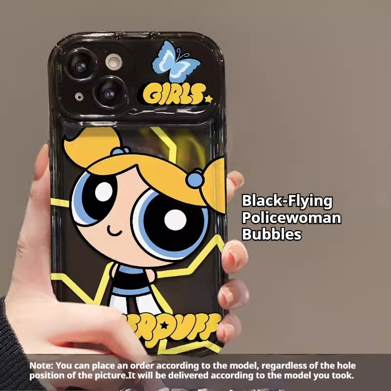 The Powerpuff Girls Flip Mirror Silicone Phone Case