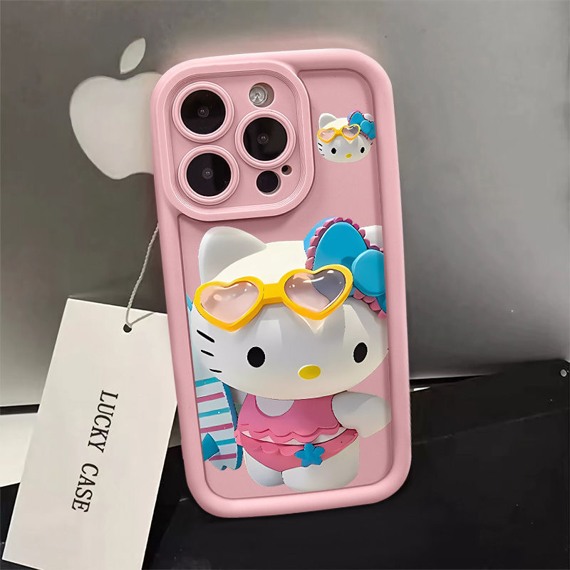 Cute Hello Kitty 15Promax All-Inclusive Airbag Phone Case